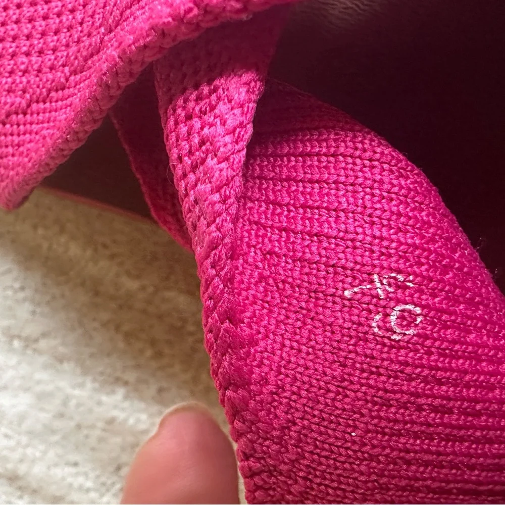 Yellow Box Miranda Knit Flatform Wedge Sandal SPORTYB™ Collection Pink Size 6.5 - Picture 14 of 17